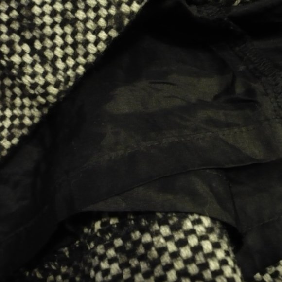 Vintage LOFT Thick Wool Blend Black Banded Waist Skirt 29W - Picture 8 of 12